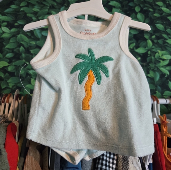 Cat & Jack 2 Pc Outfit NWT 0-3 Months - Picture 1 of 2